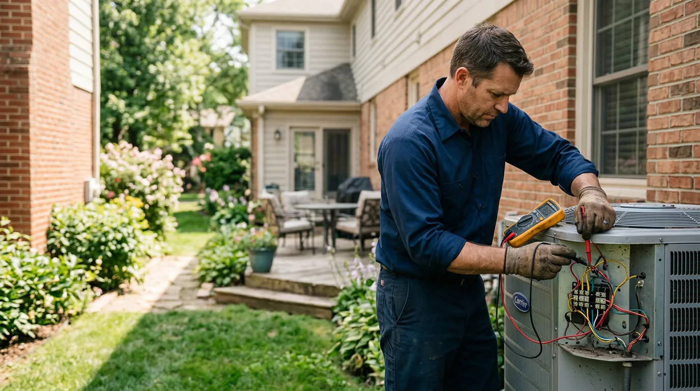 HVAC technician working near Ira, TX